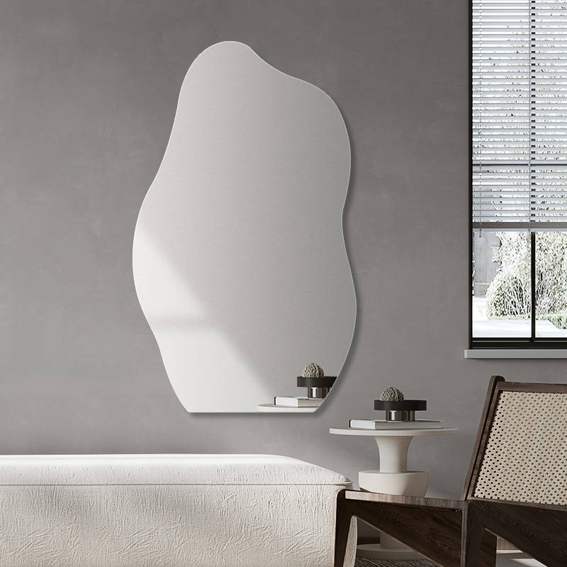 lvmhdqgvcdc15286.jpg Asymmetrical Home Decor Wall Hanging HD Rimless Mirror Personalized Irregular Wavy Mirror - WOSEN Mirror