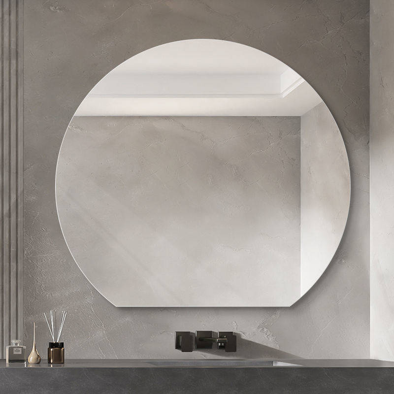 Minimalism Semicircle Bathroom Mirror Modern Be Used for Wall Mirror Home Decor Cosmetic Mirror - WOSEN Mirror