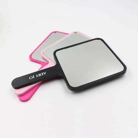lwsmkbalwiv7631.jpg Plastic Square Hand Held Mirror Cosmetic Personalized Custom Logo Small Mirror Cosmetic - WOSEN Mirror