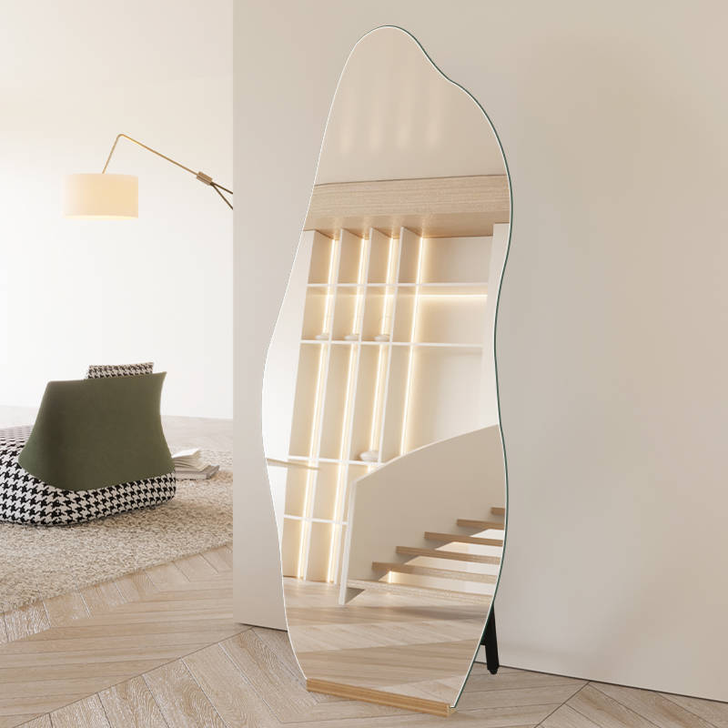 Modern Customized Frameless Full Length Glass Mirror Alien-Style Irregular Body with Decorative Function for Household Makeup - WOSEN Mirror