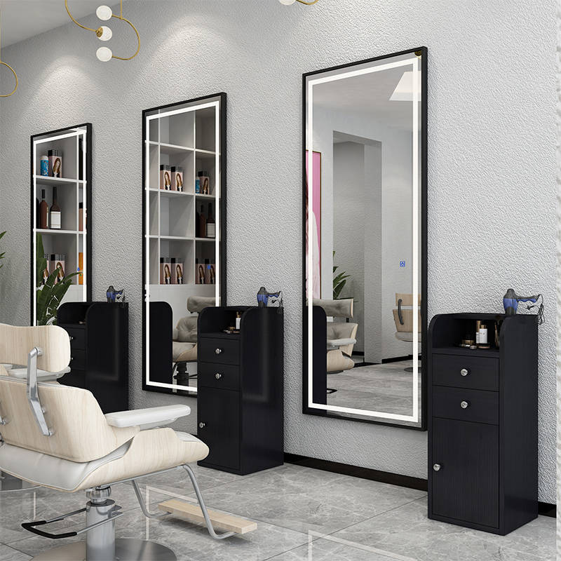 mijwsv2zzpv4548.jpg Popular Internet Salon LED Mirror for Barber Shops Beauty Salons Simple Fashion Trend Touch Screen Light Elegant Mirror - WOSEN Mirror