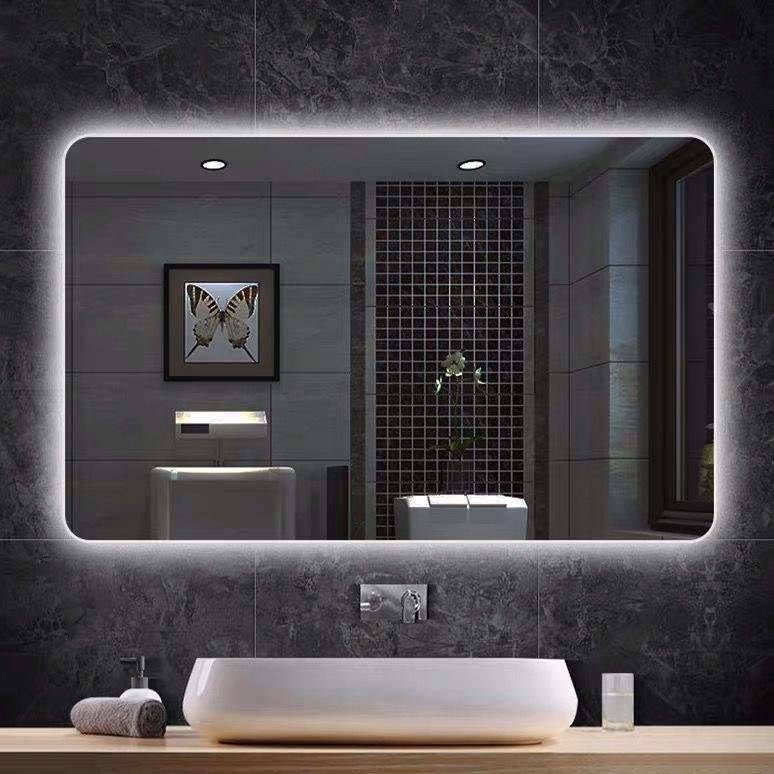 mzekpsp3y2g3550.jpg Wholesale Etl Ip44 Rated Modern Hotel Anti Fog Touch Switch Mirror Wall Hanging Bathroom Mirror With Led Light - WOSEN Mirror