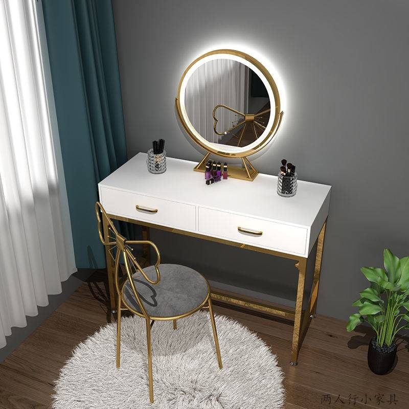 nfuyk0i2uck8400.jpg Modern Luxury LED Desk Top Dressing Mirror Intelligent for Bedroom Living Room Bathroom Elegant Wood Glass Wall Decor for Home - WOSEN Mirror