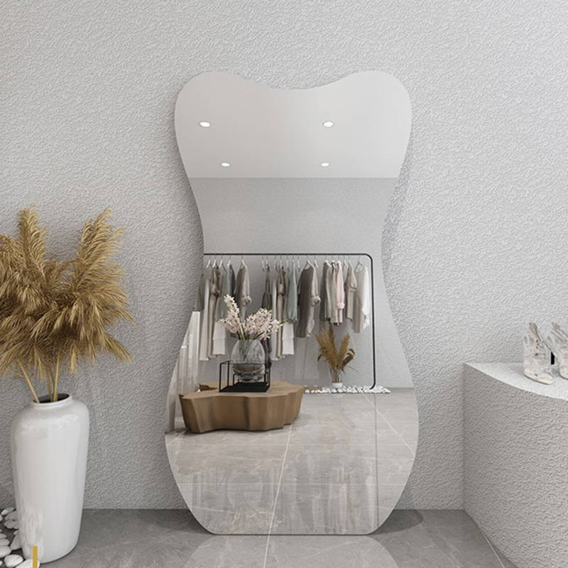 Modern Simple Wall-mounted Full-length Mirror Clothing Store Thin Profiled Floor Mirror - WOSEN Mirror