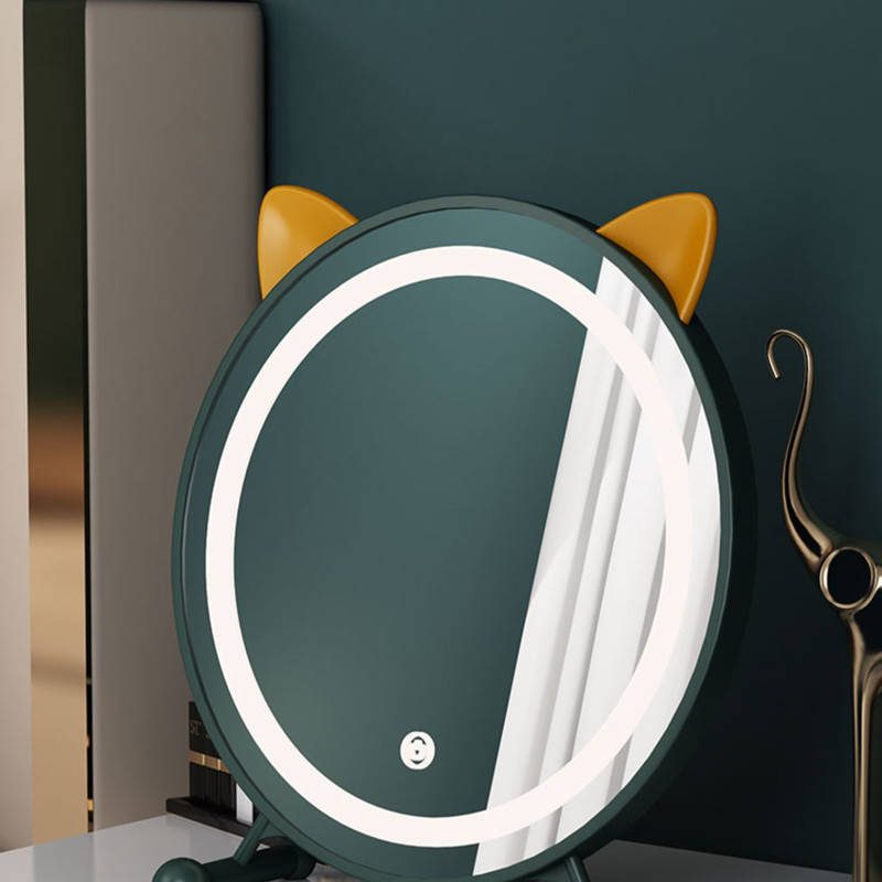 nmk3fiv3nk25490.jpg Modern Red Desktop Makeup Mirror Girls’ Dormitory Bedroom with Makeup Light Mirror Mirror Makeup - WOSEN Mirror