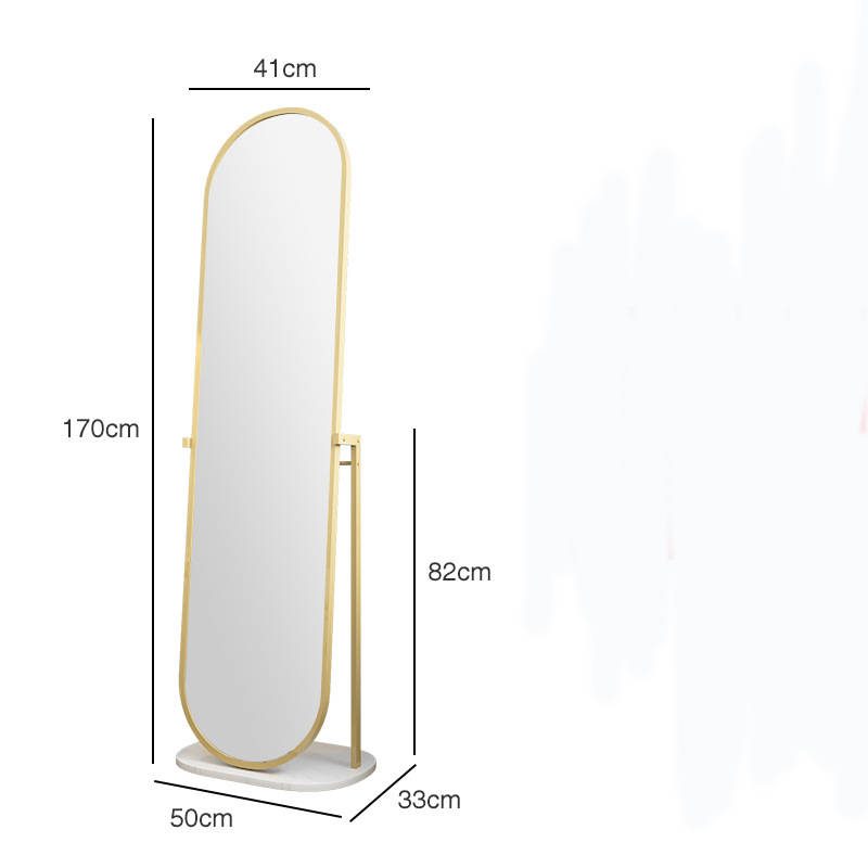 nnzpxmptw3516516.jpg Nordic Light Luxury Gold Frame Fitting Mirror Household Hat Mirror Floor Mirror - WOSEN Mirror