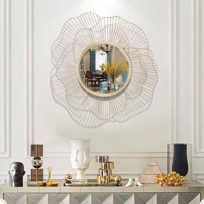 np2gf41f1ja8664.jpg Customizable Luxury Irregular Iron Frame Wall Mirrors for Home/Hotel Use - WOSEN Mirror