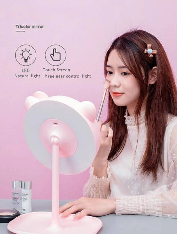nrels1tegoe7569.jpg Hot Selling Beauty Desktop Touch Screen Portable Makeup Mirror With Light Smart Makeup Mirror Led - WOSEN Mirror