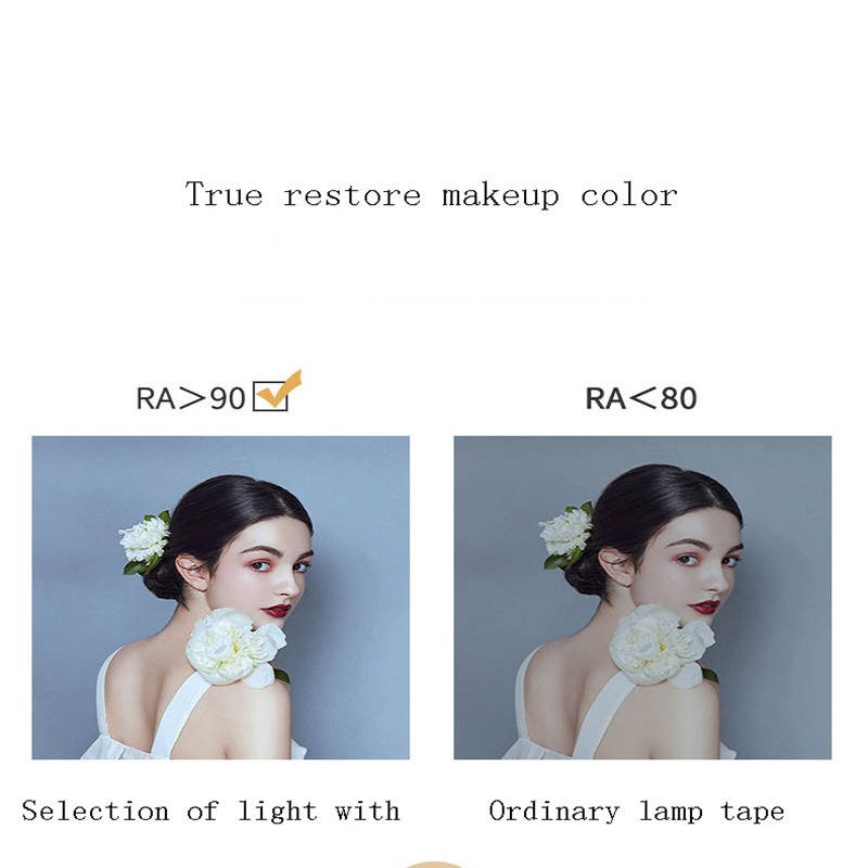 nsfeuj5awkx8263.jpg Hollywood Style hd Desktop Makeup Mirror Bedroom Dresser LED Lamp Smart Glass Mirror - WOSEN Mirror