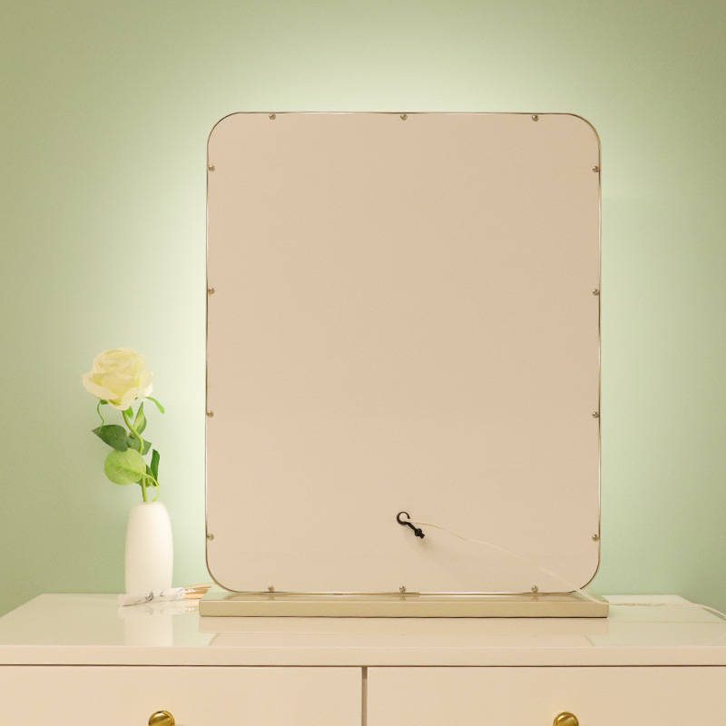 nskiibyjctd5338.jpg Makeup Vanity Mirror Large Lighted Mirror With Lights for Desk Bedroom Dressing Room Tabletop Light up Mirror - WOSEN Mirror