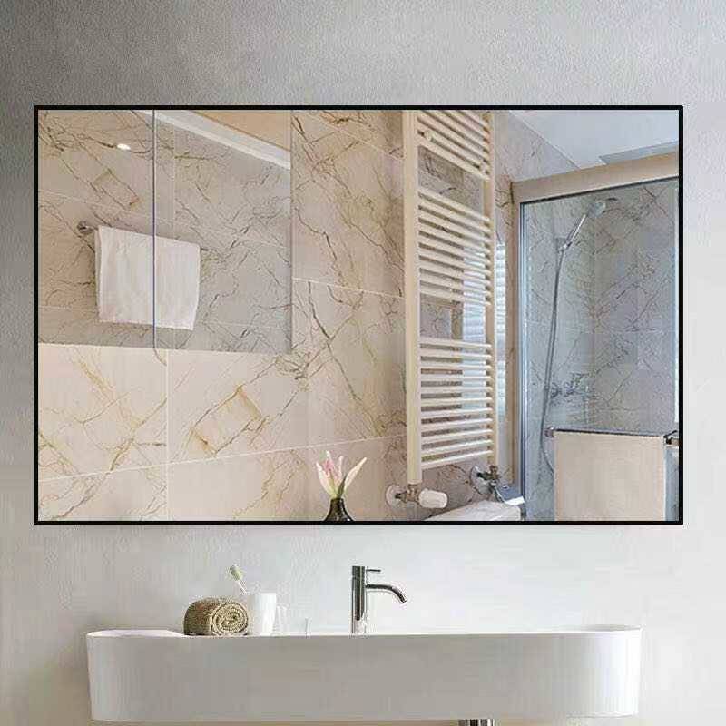 nsow20q3lsy2471.jpg Aluminum Alloy Frame Simple Explosion-proof Bathroom Mirror Wall Decor Mirror Hotel Rectangular Cosmetic Mirror - WOSEN Mirror