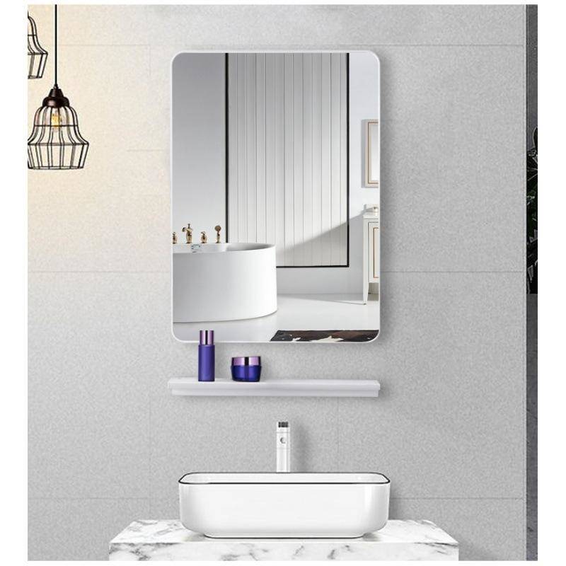 nu1g2vvzqxl2209.jpg Aluminum Alloy Framed Bathroom Mirror Wall Hanging Decor Mirror square Cosmetic Mirror Gold Explosion-proof - WOSEN Mirror