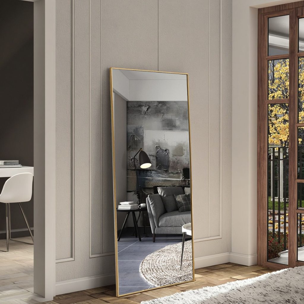 nywhwgjrb5e18003.png Modern Luxury Free Standing Dressing Mirror Full-Body Large Mirror for Decorative Usage - WOSEN Mirror