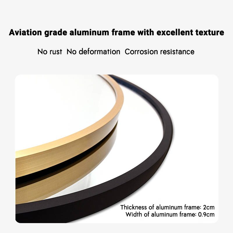 nznsypah0si2010.jpg Wholesale Home Decor Mirror Aluminium Alloy Gold Round Mirror Metal Frame Mirrors Decor Wall - WOSEN Mirror