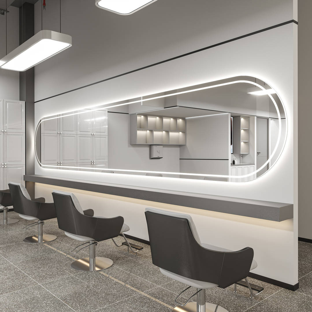 ojdndpkuulp4037.jpg Customizable Large Horizontal Hanging Oval LED Mirror for Barber Shop Salon Use - WOSEN Mirror