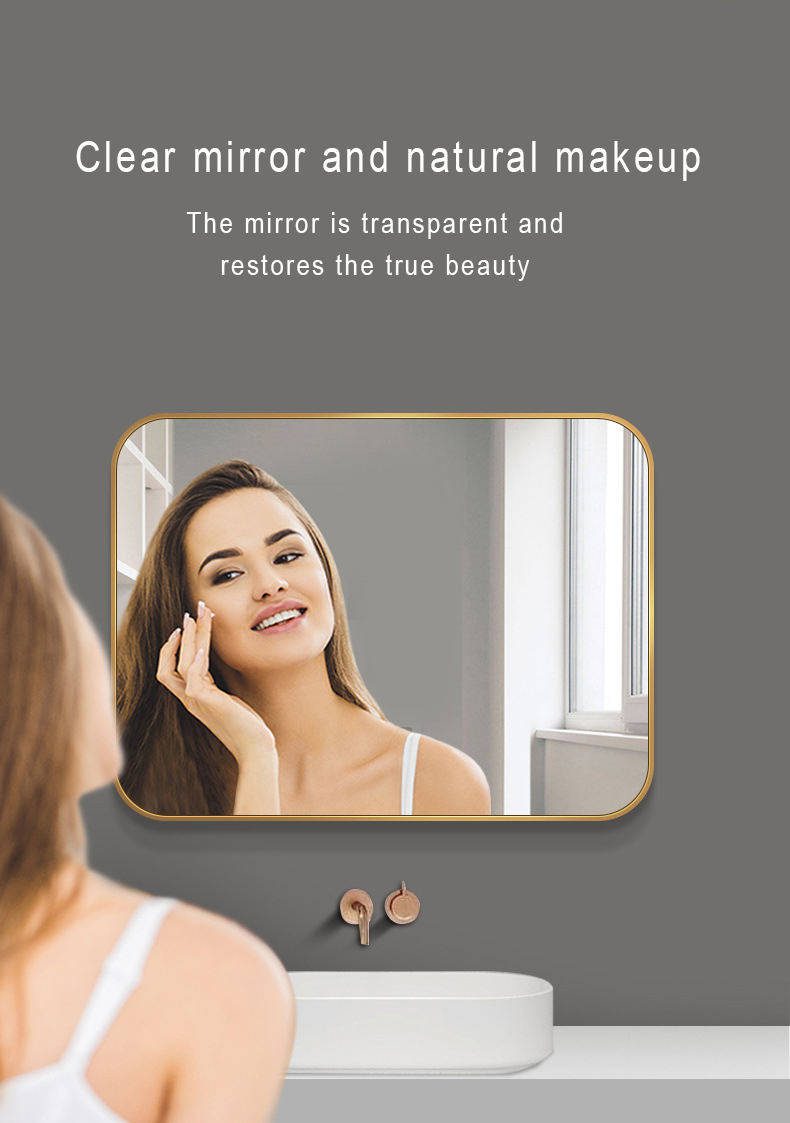 ojqty3zdy3o2423.jpg Aluminum Frame Bathroom Mirror Home Decor Wall Hanging Mirror High-definition Explosion-proof Mirror - WOSEN Mirror