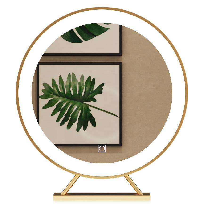 ol4dn0lbu327989.jpg Modern LED Cosmetic Mirror round Glass Vanity Dressing Table Makeup Mirror with Light for Bathroom Decorative Use - WOSEN Mirror