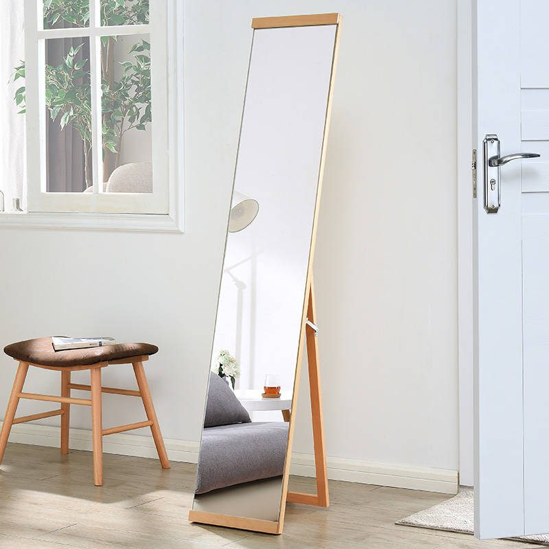 Silver Wood Framed Floor Mirror - WOSEN Mirror