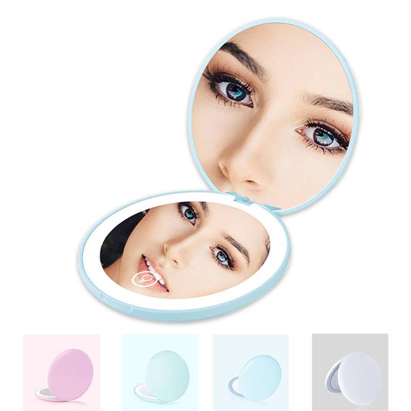 pm1uusb3dql8178.jpg Folding Round Cosmetic Mirror ABS Pocket Mirror Personalized Mini Makeup Mirror - WOSEN Mirror