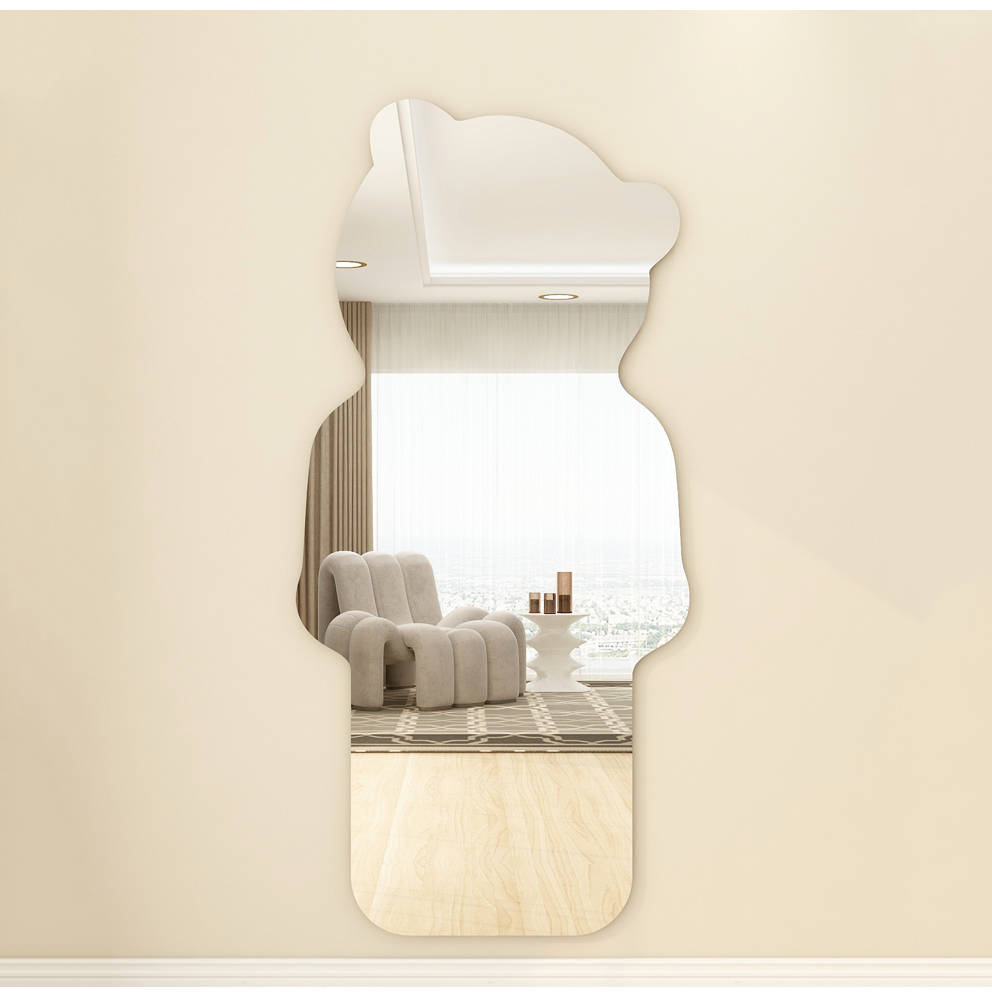 Wholesale Modern Decorative Bear Shape Large Glass Wall Mounted Room Mirror Fashionable Custom Decorative Mirrors - WOSEN Mirror