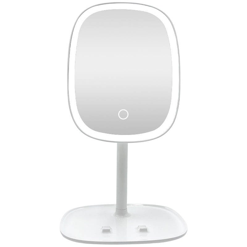 pza0dkwj2lo6884.jpg Custom Portable 3-Light LED Vanity Makeup Mirror Modern Design with Storage Touch Screen Smart Removable Tabletop Makeup Mirror - WOSEN Mirror