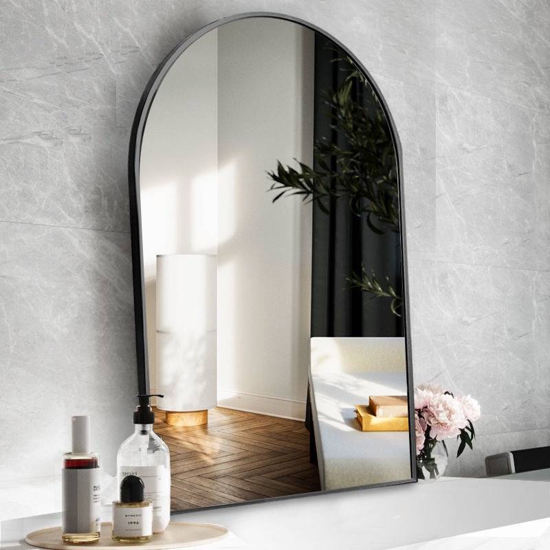 pzyuv50m0ao2979.jpg Nordic Luxury Bathroom Mirror Wall Hanging Arched Golden Mirror Hotel Porch Decorative Mirror - WOSEN Mirror