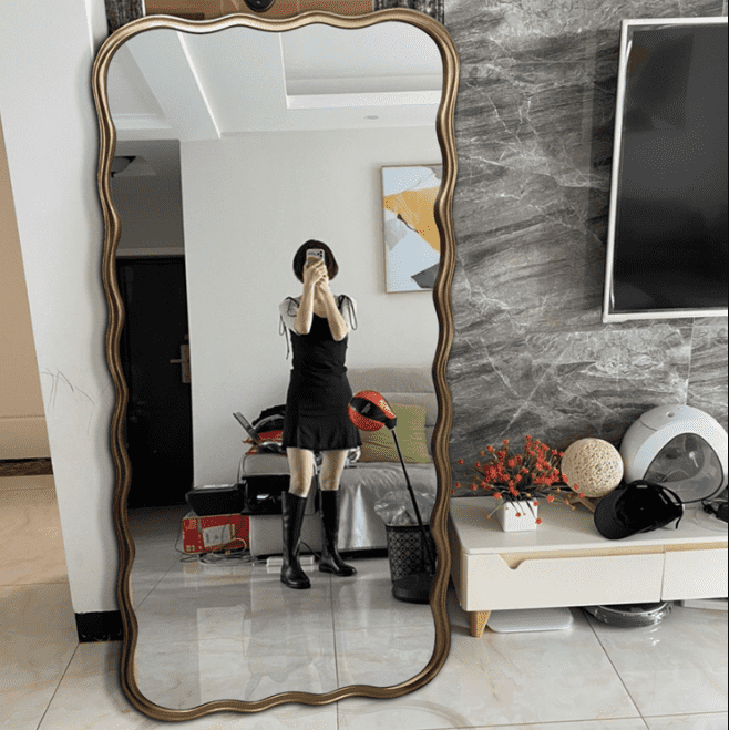 pzzcp3h5c4118406.png Wall Mounted Large Floor Mirror Light Luxury Wall Mounted European Style Fitting Mirror - WOSEN Mirror