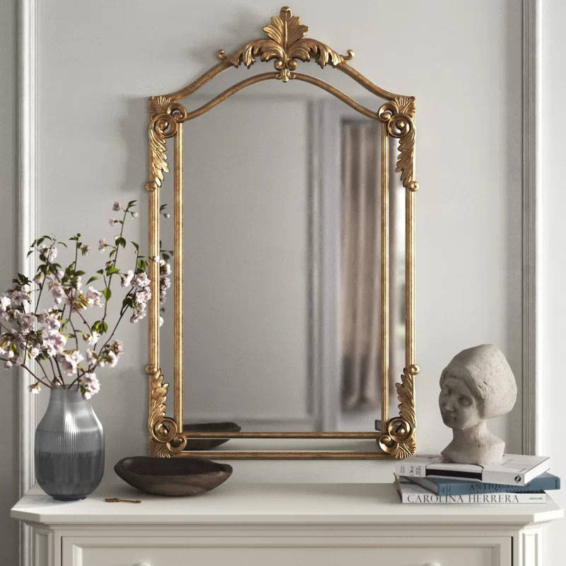 q0fe2trgdif8839.jpg Court European Retro Dressing Mirror, Carved Floor Mirror, Wall Hanging Fireplace Decorative Mirror - WOSEN Mirror