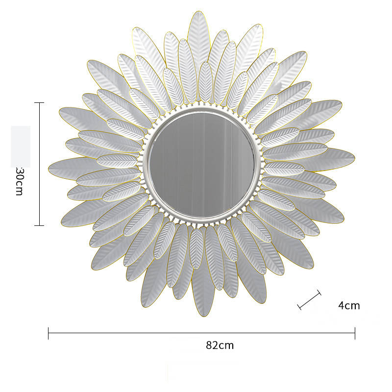 qcai5jiwqe59384.jpg Creative Light Luxury Decorative Mirror Three-dimensional Iron Living Room Wall Decoration Hanging Mirror - WOSEN Mirror