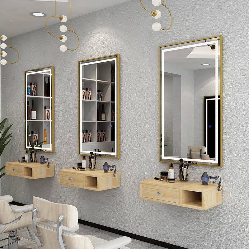 qjbc0cwz14s4549.jpg Popular Internet Salon LED Mirror for Barber Shops Beauty Salons Simple Fashion Trend Touch Screen Light Elegant Mirror - WOSEN Mirror
