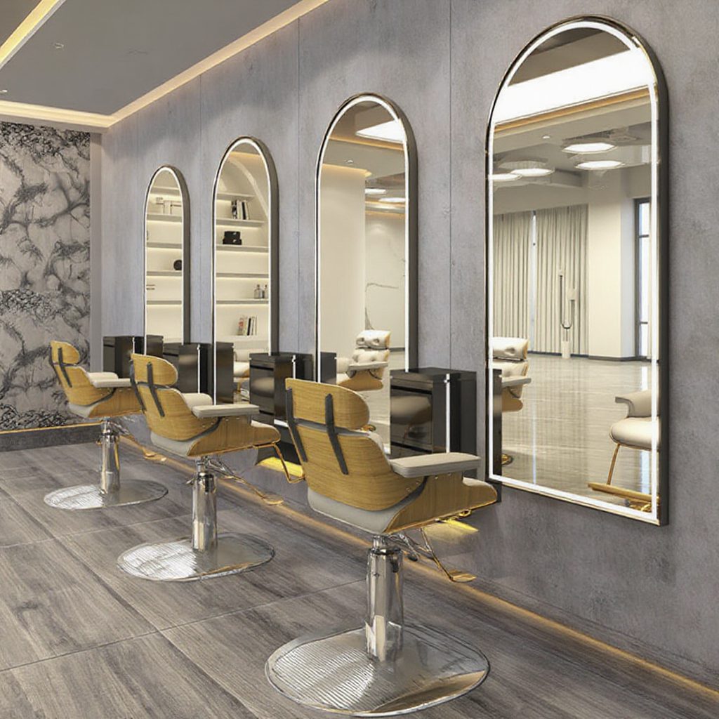 qkwh1iemtem4878.png Large Modern Single-sided Double-sided Mirror Table for Barber Shop Salon Hair Salon with Led Light Hair Dressing Mirror - WOSEN Mirror