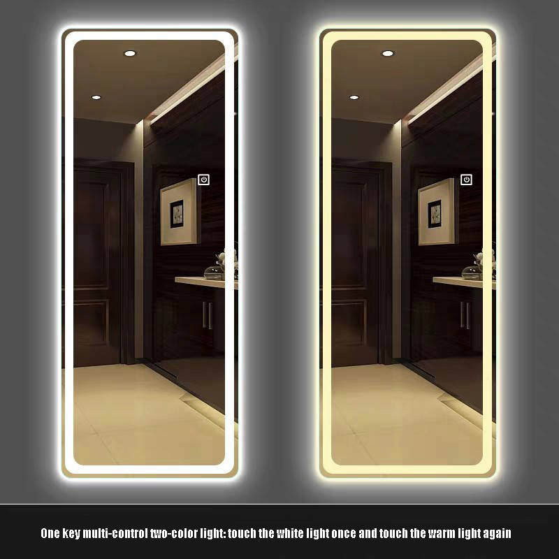qpzivfj2lvh12045.jpg Wholesale Modern Frameless Simple Long Rectangular Intelligent Decorative Mirror Bedroom Wall Mounted Dressing Mirror - WOSEN Mirror