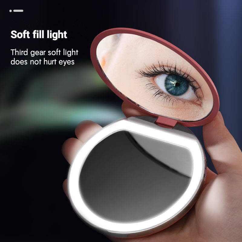 Wholesale Quality Beauty Led Makeup Mirror Portable Fashion Vanity Plastic Makeup Mirror With Lights - WOSEN Mirror