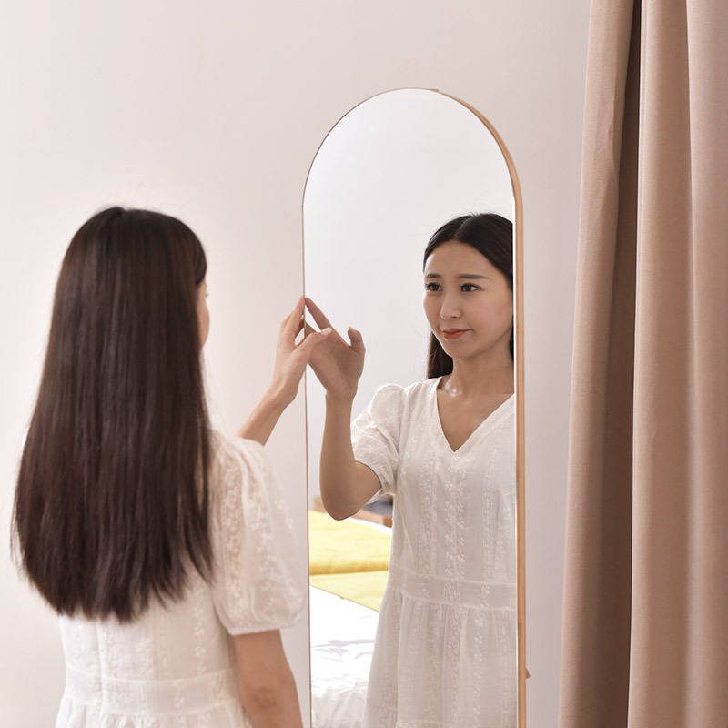 rgxa5r4iyw016366.jpg Rotary Full Body Mirror Household Bedroom Floor Mirror Nordic Simple Clothes Hanger Mirror - WOSEN Mirror