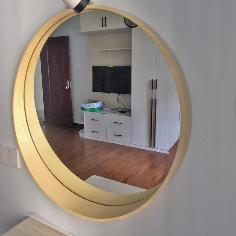 rv2e1jgszqe10724.jpg Solid Wood Round Mirror Solid Wood Mirror Decorative Round Mirror - WOSEN Mirror