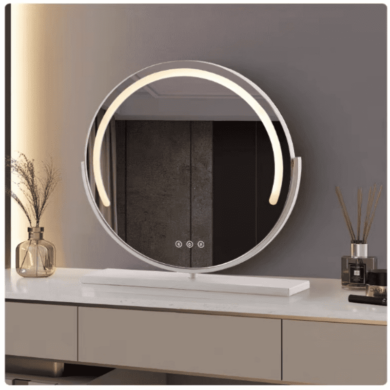 rw2tf3isf4z6295.png Custom Hollywood Style LED Lighted Desktop Vanity Makeup Cosmetic Mirror Art Deco Design - WOSEN Mirror