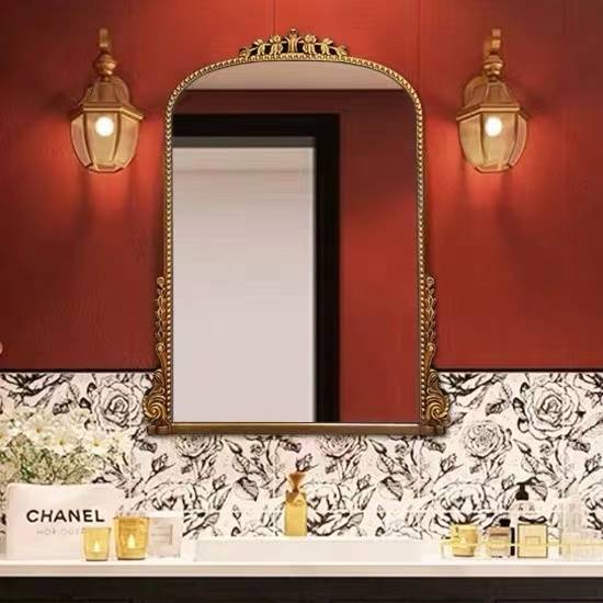 rx2xscb0rj28711.jpg Wholesale Large Arch Wall Decor Gold Mirror Modern Luxury for Home Hotels Fireplace Living Room Standing Mirror - WOSEN Mirror