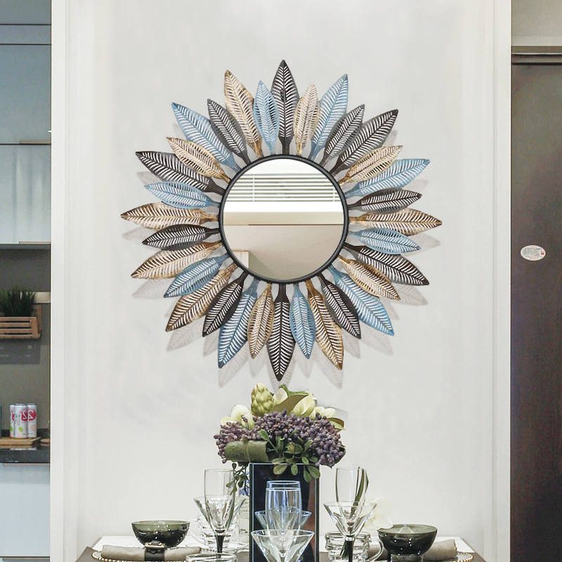 s24331fju4r1678.jpg European Metal Iron Sofa Background Wall Hanging Decorative Mirror - WOSEN Mirror