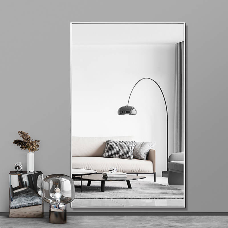 s2w4ibl5kkv16977.jpg Modern Simple Full Body Aluminum Alloy Cosmetic Mirror Wall-Mounted Floor Mirror for Decorative Usage - WOSEN Mirror