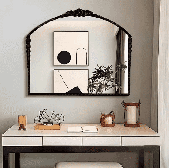 sari2vv1dlz8794.png French Luxury Modern European Wall Hanging Wood Mirror Retro Carved Fireplace Decorative for Bathroom Living Room Bedroom - WOSEN Mirror