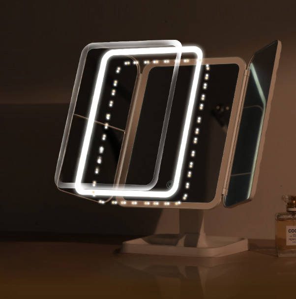 sh5vqbvttiy5052.jpg Customizable Available with Three-color Light, Multiple Functions and Can Be Rotated for Home/ Salon Use - WOSEN Mirror