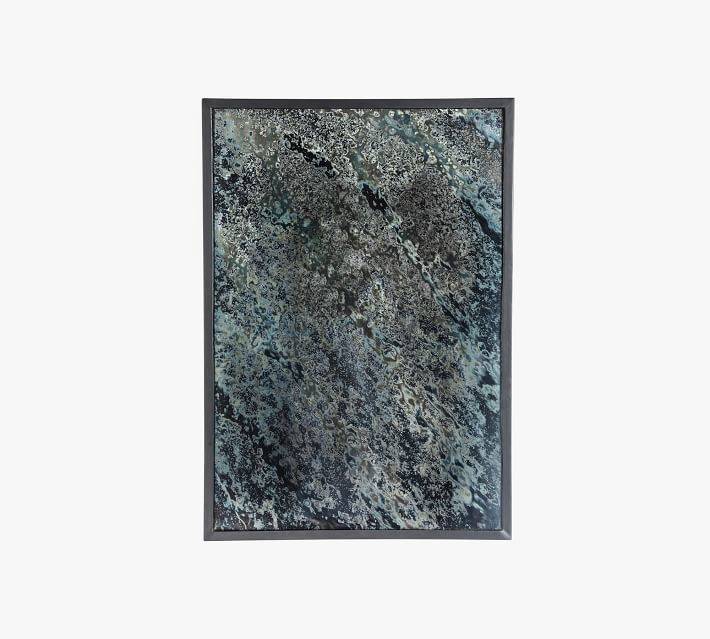 Decorative Acid Wash Floor Mirror Acid Wash Finished Featuring Iron Framing for Living Room Mirror - WOSEN Mirror