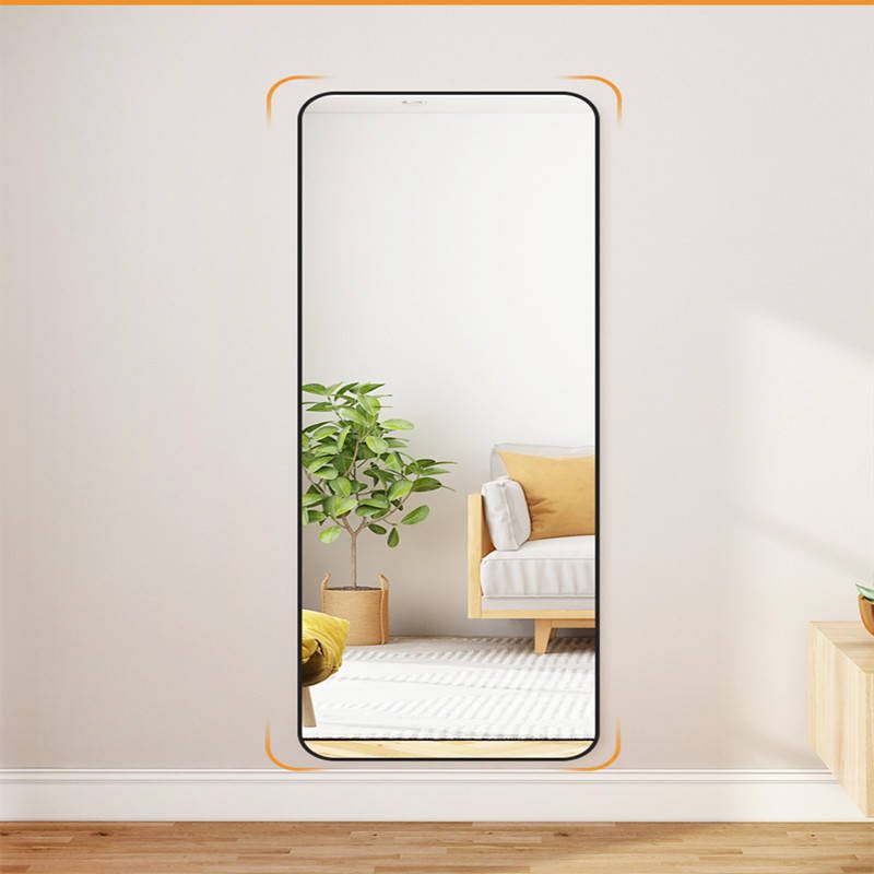 Net Red Full Body Mirror Girl Bedroom Wall Hanging Floor Mirror Home Girl Standing Mirror - WOSEN Mirror