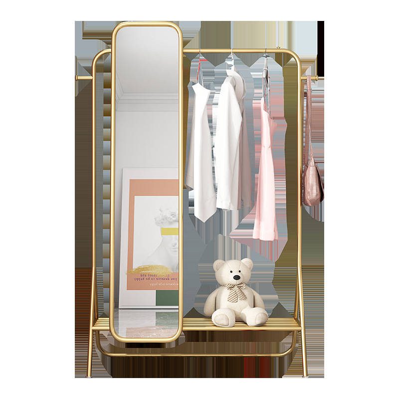 tciviyc4csr18841.jpg Nordic Ins Net Red Coat Rack Stand up Mirror Simple Household Clothes Hanger Mirror Stand - WOSEN Mirror