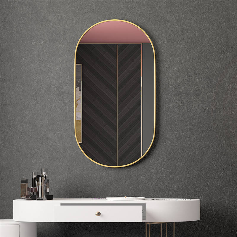 Phnom Penh round Olive Mirror Decorative Glass Vanity Set for Bath Room and Make-Up for Bathrooms - WOSEN Mirror