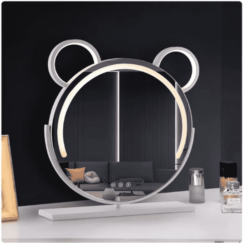 tnttmpylvxf6291.png Custom Hollywood Style LED Lighted Desktop Vanity Makeup Cosmetic Mirror Art Deco Design - WOSEN Mirror