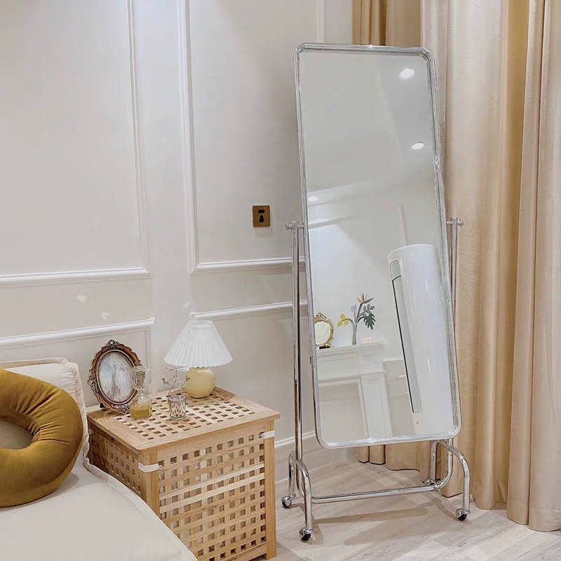 tryho55zcdv18485.jpg Wholesale Stainless Steel Movable Floor Dressing Glasses for Home Bedrooms / Student Dormitories - WOSEN Mirror