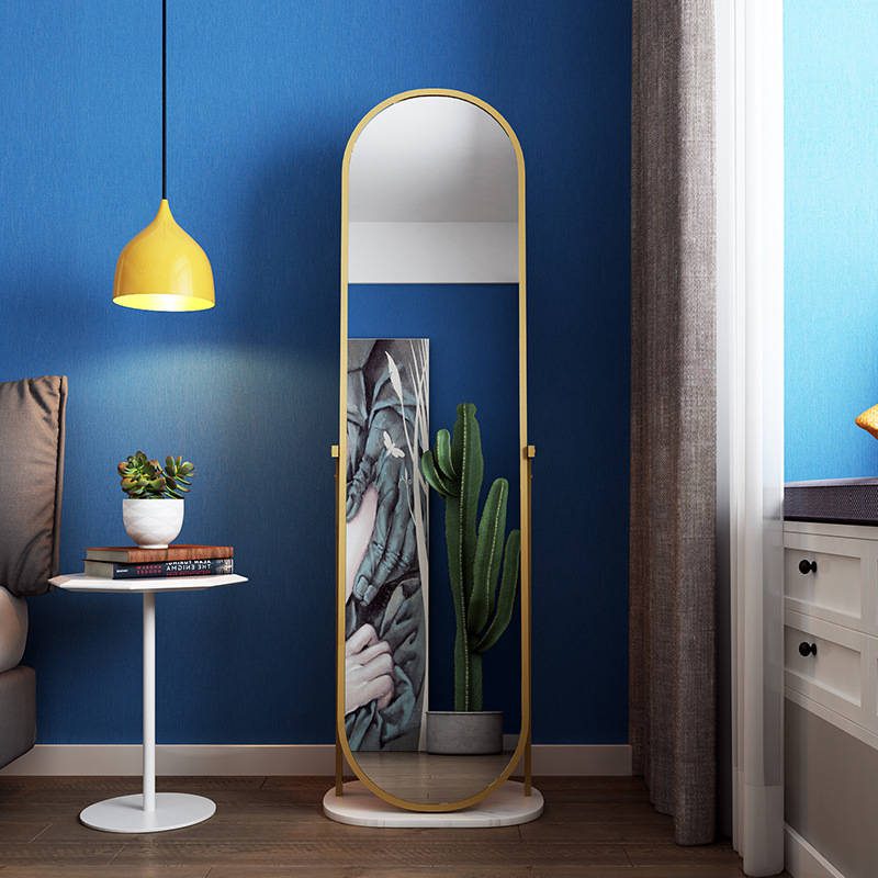 u5eutjaglcz16513.jpg Nordic Light Luxury Gold Frame Fitting Mirror Household Hat Mirror Floor Mirror - WOSEN Mirror