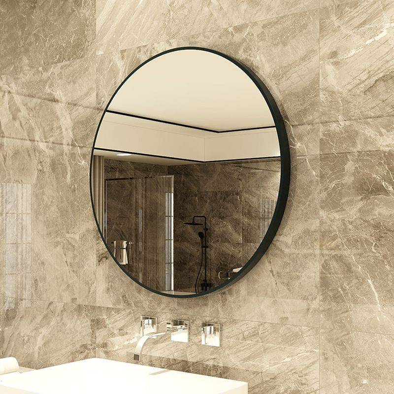 ubvj0xhbyjp3072.jpg Nordic Minimalist Bathroom Mirror Household Wall Hanging Circular Mirror Aluminum Alloy Round Cosmetic Mirror - WOSEN Mirror