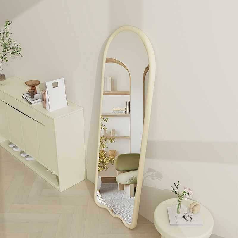 ugmxl23zper15163.jpg Irregular Fabric Decorative Arch Full Length Floor Mirror Velvet Frame for Home Decor/Bedroom Espejo Spiegel Mirror - WOSEN Mirror